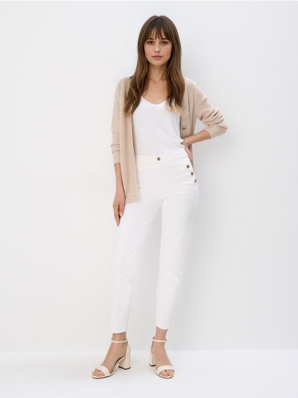 Mohito Mohito - Дънки тип mom - бяло