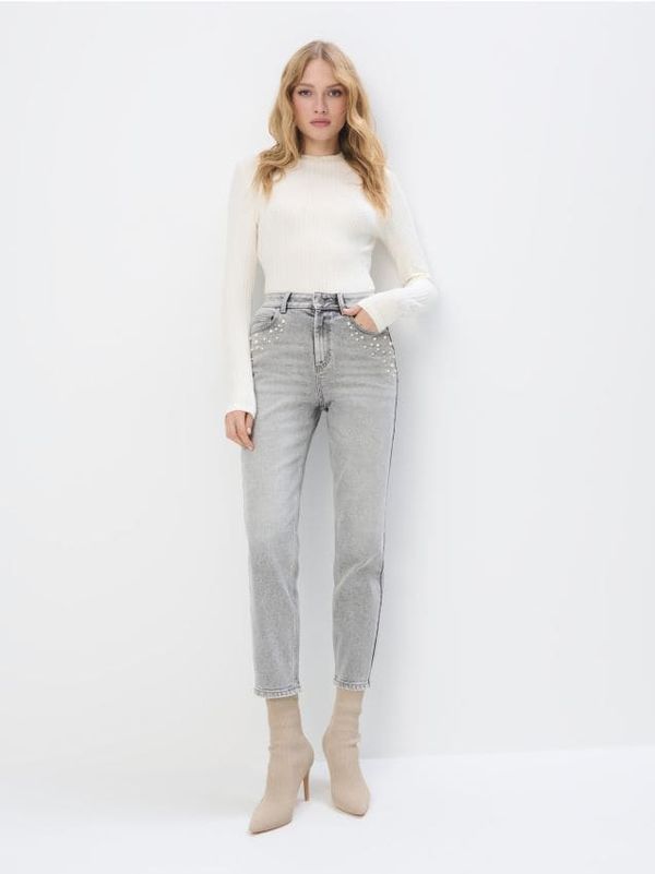 Mohito Mohito - Дънки тип mom - сиво