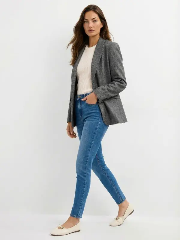 Mohito Mohito - Дънков панталон PETITE - син