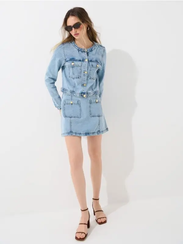 Mohito Mohito - Дънкова мини пола - син