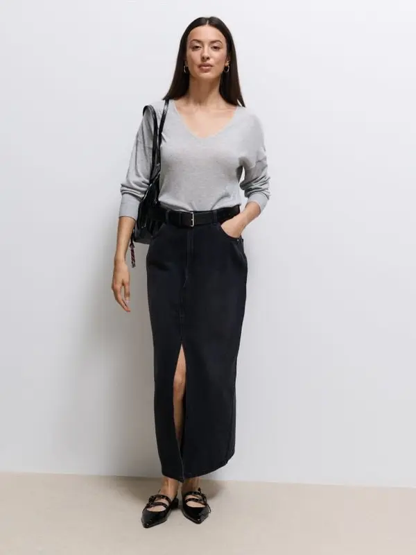 Mohito Mohito - Дънкова пола - черен