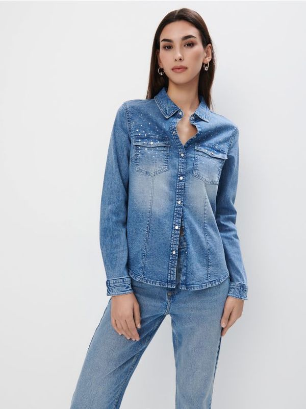 Mohito Mohito - Дънкова риза - син