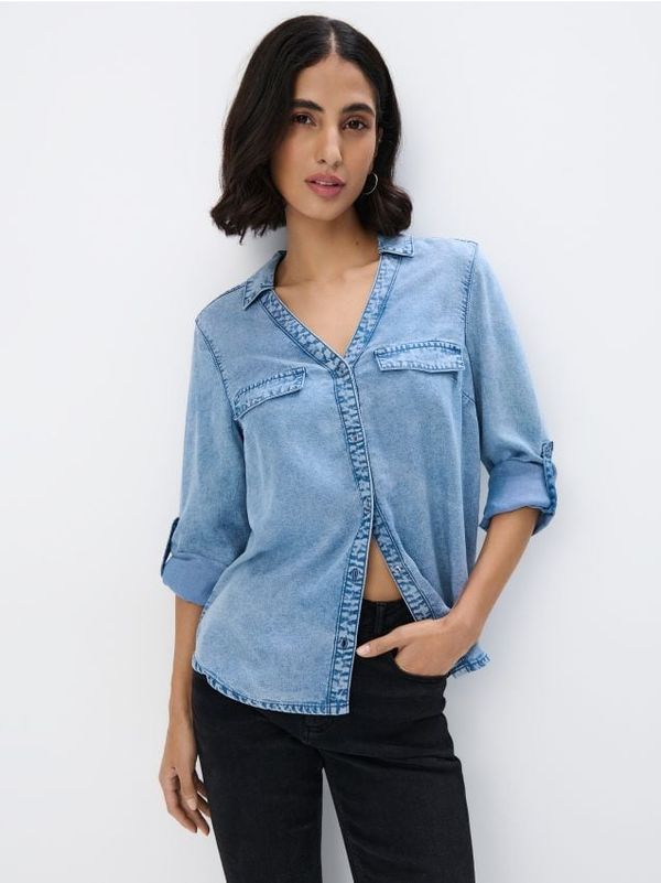 Mohito Mohito - Дънкова риза - син