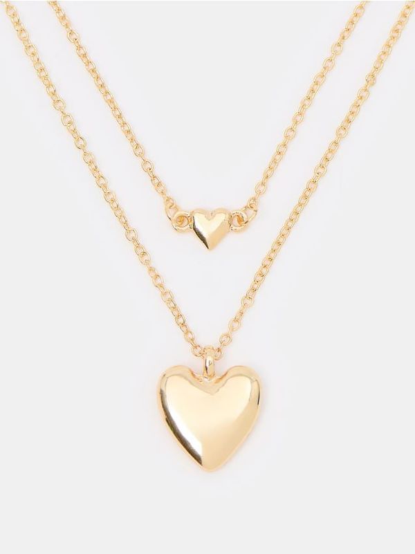 Mohito Mohito - Двоен гердан с висулка - златно