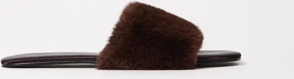 Mohito Mohito - Джапанки с изкуствена козина - тъмно кафяво