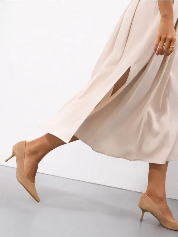 Mohito Mohito - Елегантни кожени обувки с ток - бежово