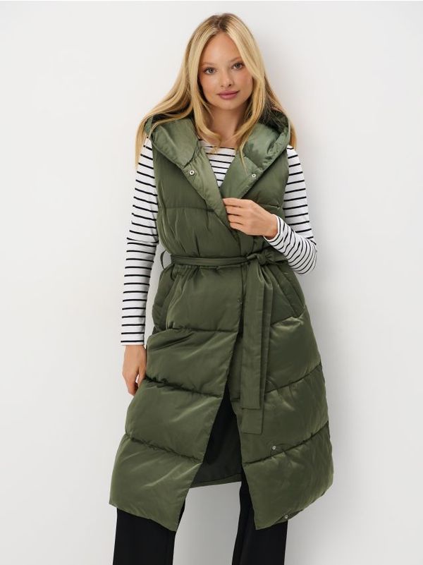 Mohito Mohito - Елек с връзващ се колан - зелено