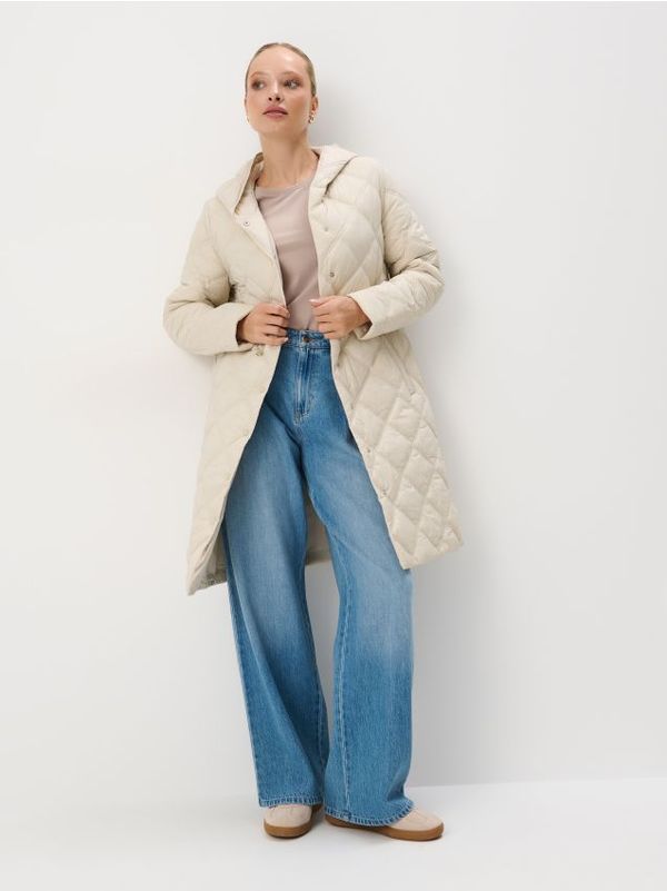 Mohito Mohito - Есенно палто - кремaво