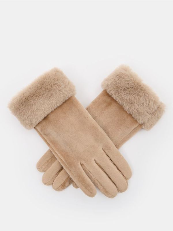 Mohito Mohito - Guantes de pelo sintético - бежово