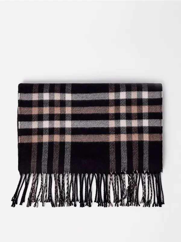 Mohito Mohito - Кариран шал - черен