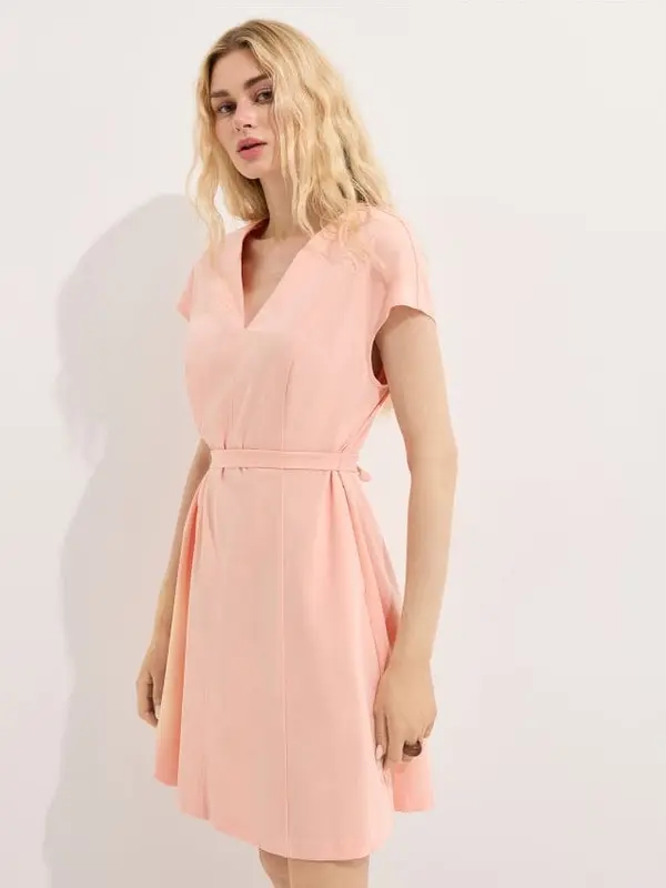 Mohito Mohito - Клоширана мини рокля - корал