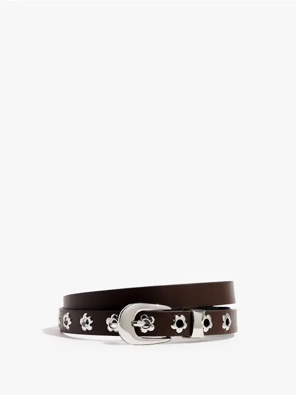 Mohito Mohito - Колан с катарама - тъмно кафяво