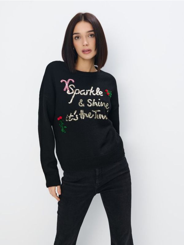 Mohito Mohito - Коледен пуловер - черен