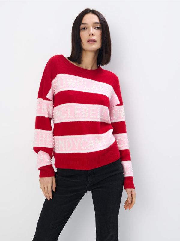 Mohito Mohito - Коледен пуловер - червен