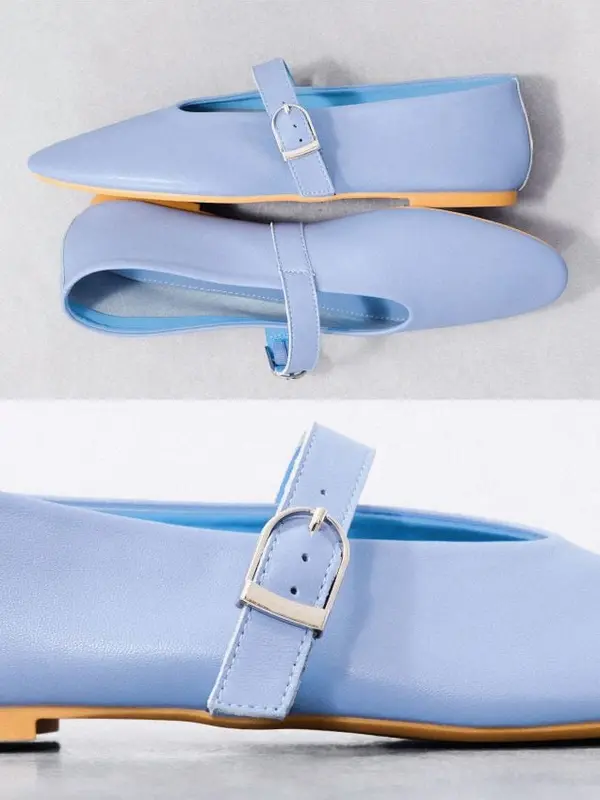 Mohito Mohito - Кожени обувки балерина - син