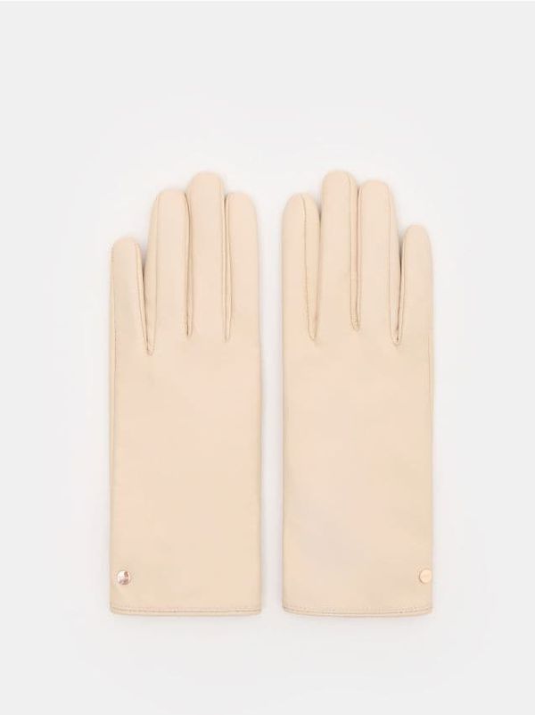 Mohito Mohito - Кожени ръкавици - кремaво
