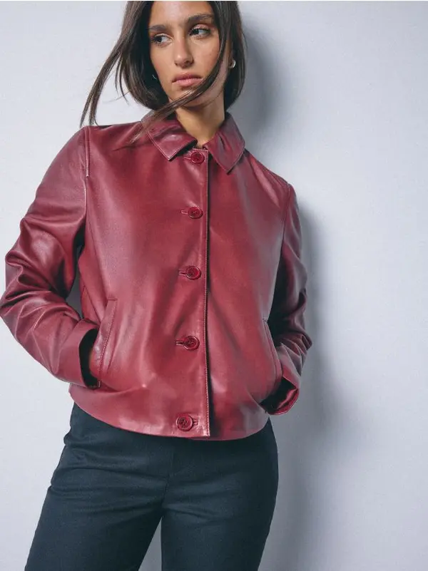 Mohito Mohito - Кожено яке - кестеняво