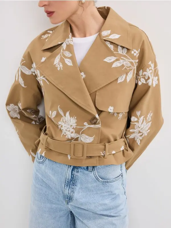 Mohito Mohito - Къс тренчкот - бежово