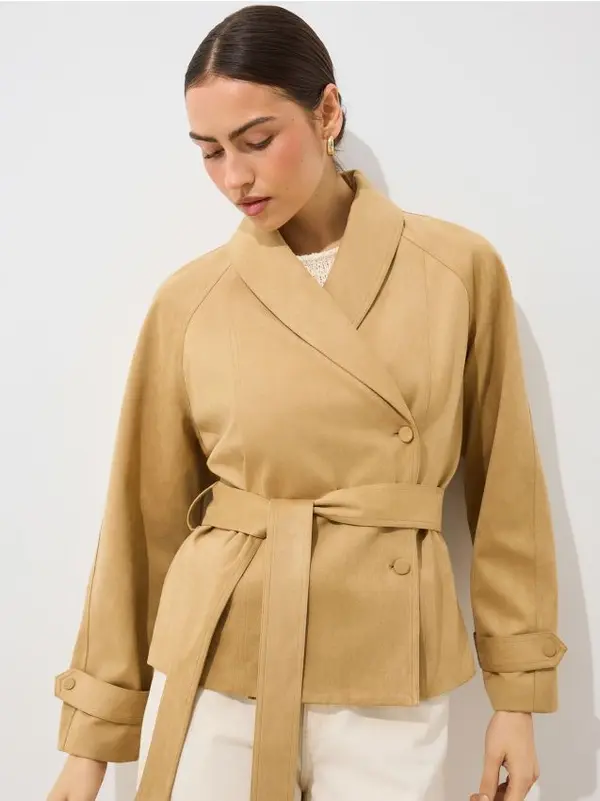 Mohito Mohito - Къс тренчкот - бежово