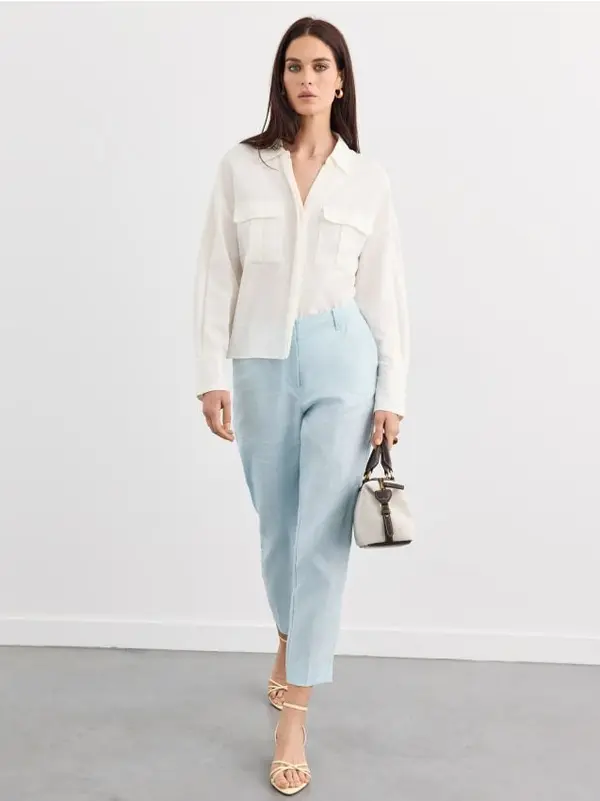 Mohito Mohito - LADIES` SHIRT - кремaво
