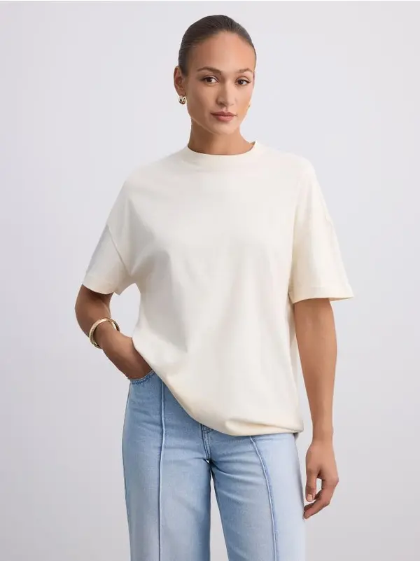 Mohito Mohito - LADIES` T-SHIRT - бежово