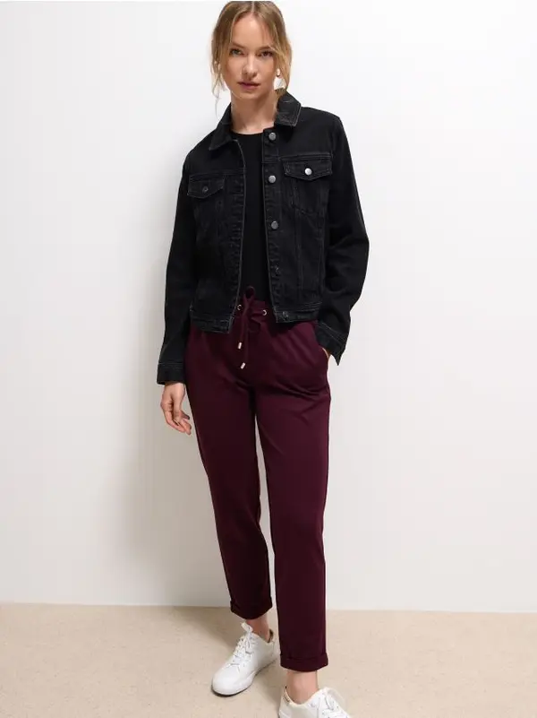 Mohito Mohito - LADIES` TROUSERS - махагон