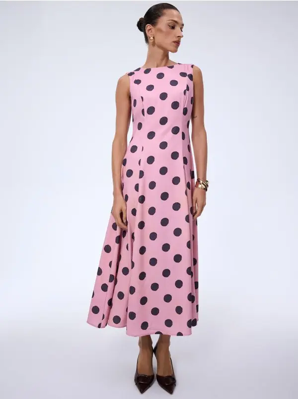 Mohito Mohito - Макси рокля на точки - розово