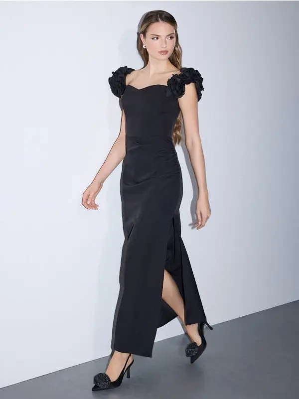 Mohito Mohito - Макси рокля с цепка - черен