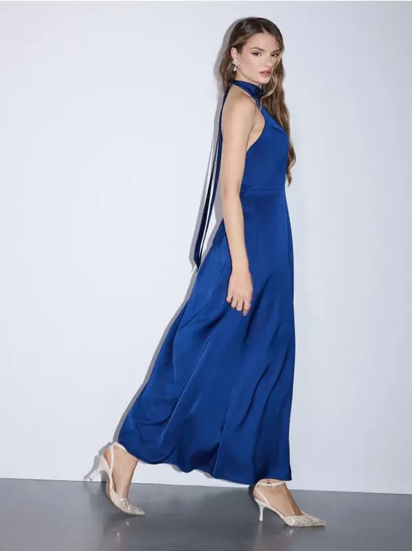 Mohito Mohito - Макси рокля с деколте halter - нави