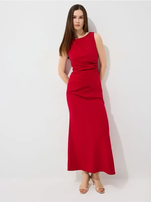 Mohito Mohito - Макси рокля с намачкване - червен