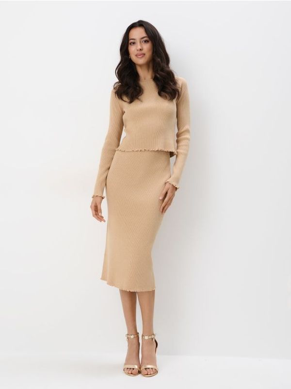 Mohito Mohito - Миди пола - бежово