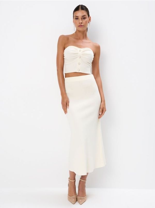 Mohito Mohito - Миди пола - кремaво