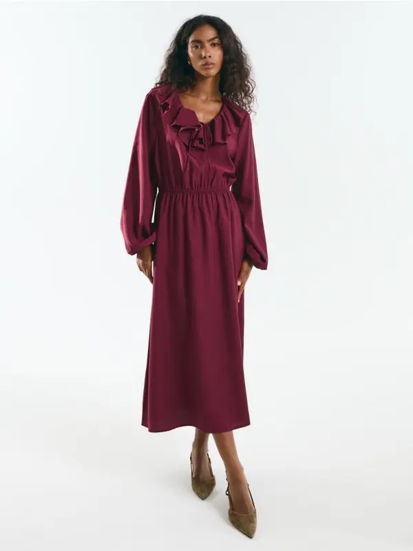 Mohito Mohito - Миди рокля - кларет