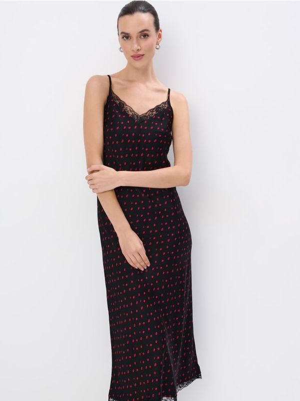 Mohito Mohito - Миди рокля от вискоза - черен