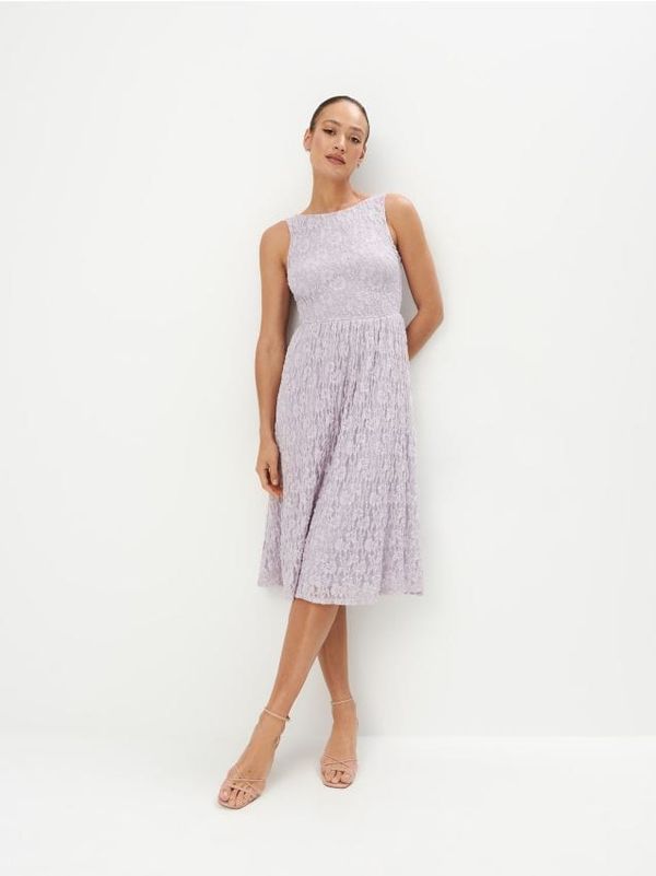 Mohito Mohito - Миди рокля с дантела - лилаво