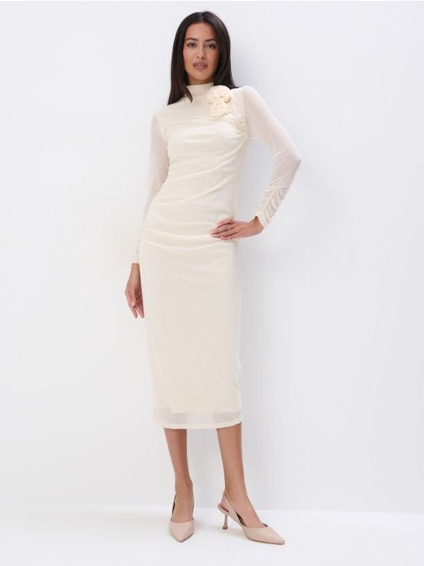 Mohito Mohito - Миди рокля с декоративен елемент - бежово