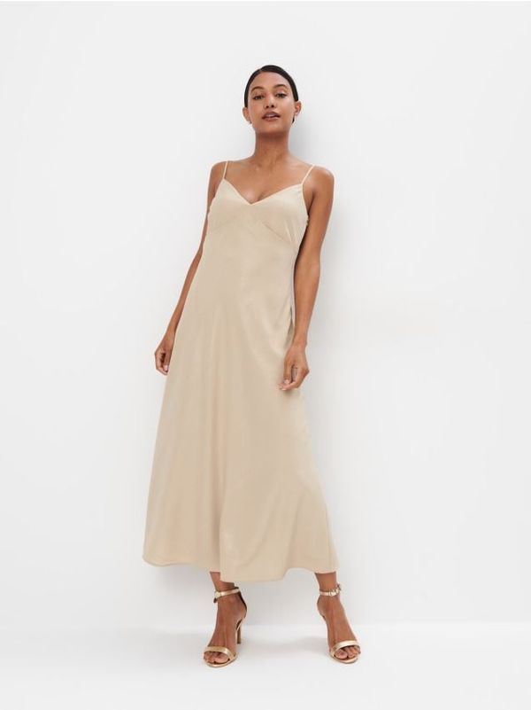 Mohito Mohito - Миди рокля с презрамки - бежово