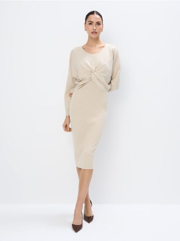 Mohito Mohito - Миди рокля с пуловер - бежово