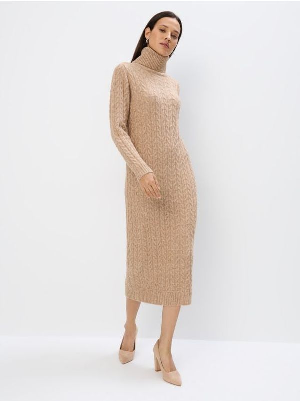 Mohito Mohito - Миди рокля с яка поло - бежово