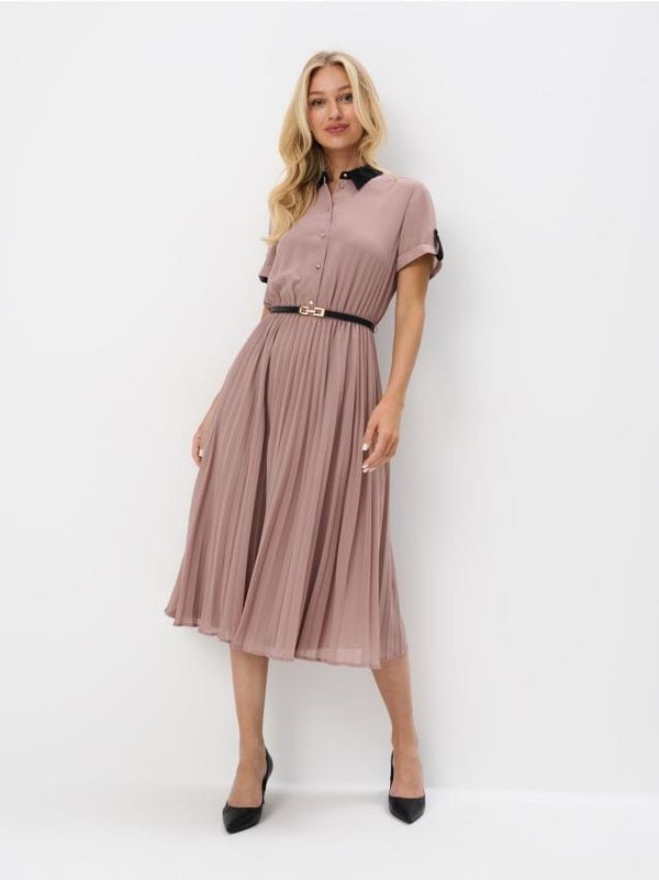 Mohito Mohito - Миди рокля тип риза - кафяво