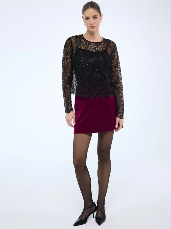 Mohito Mohito - Мини пола - лилаво