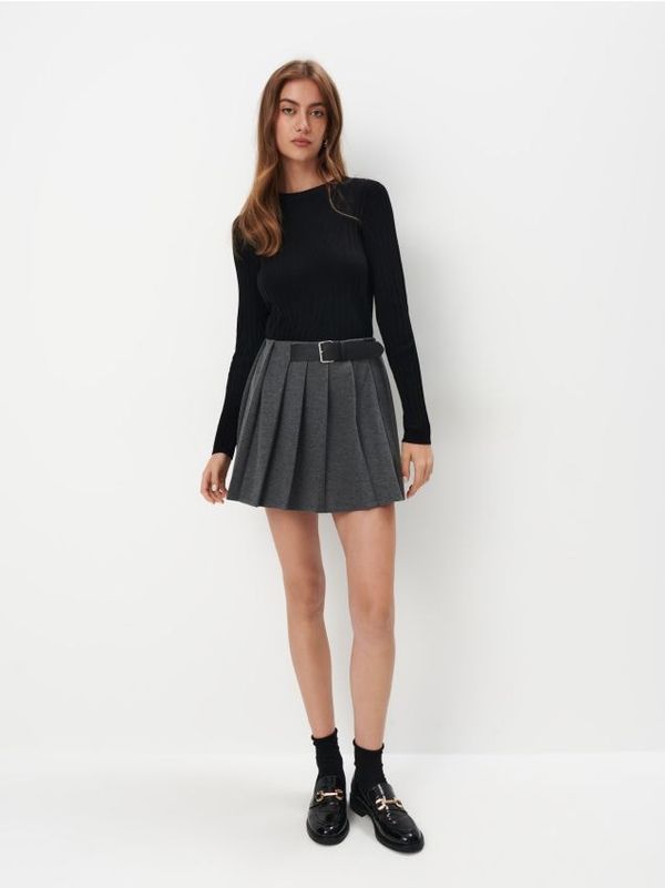 Mohito Mohito - Мини пола с колан - сиво