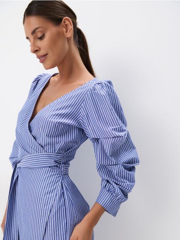 Mohito Mohito - Мини раирана рокля - син