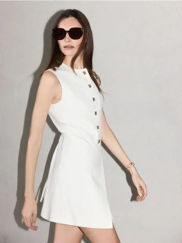 Mohito Mohito - Мини рокля - кремaво