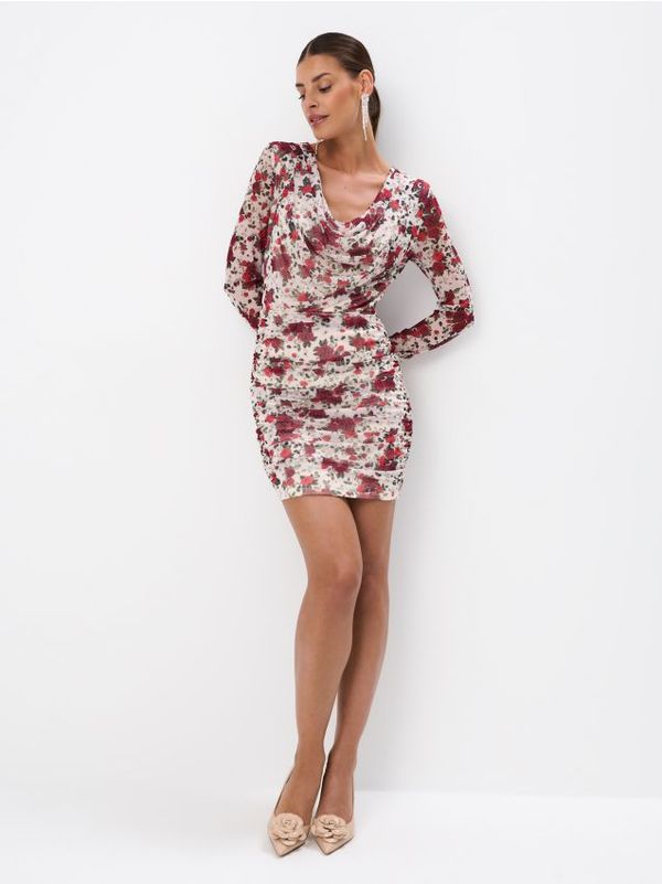 Mohito Mohito - Мини рокля на цветя - бежово