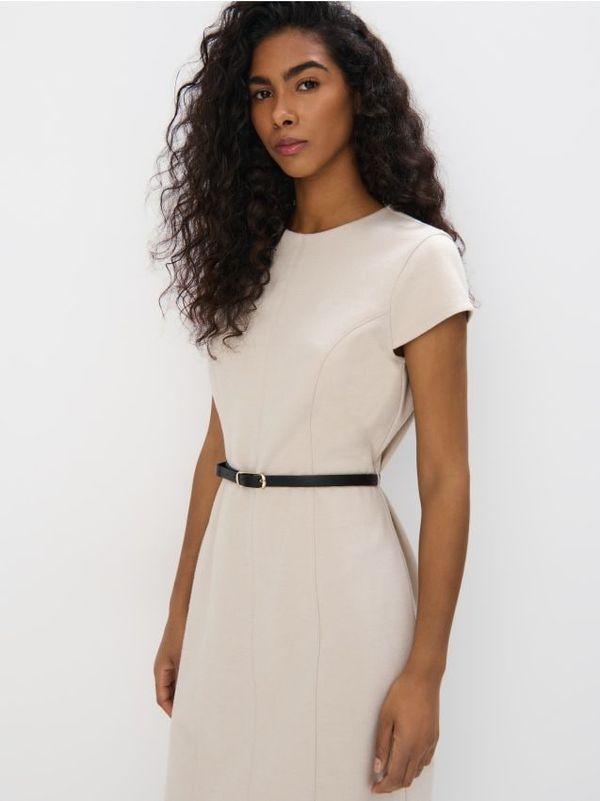 Mohito Mohito - Мини рокля с колан - бежово