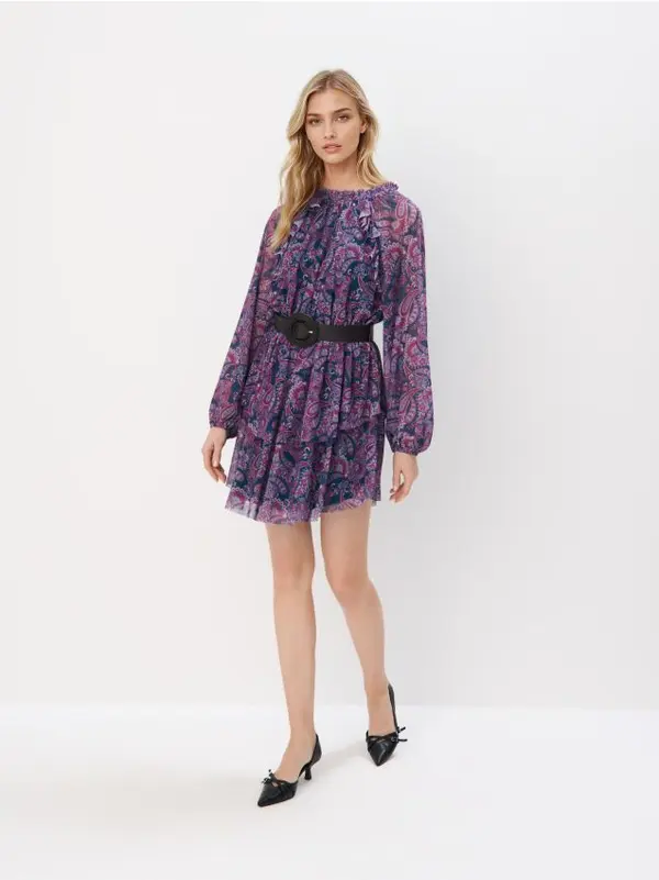 Mohito Mohito - Мини рокля с колан - нави