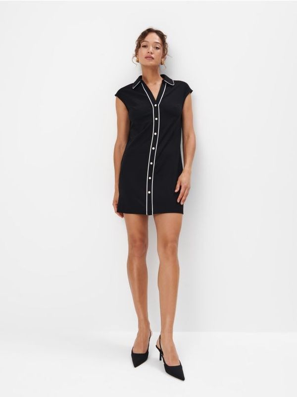 Mohito Mohito - Мини рокля с кройка под формата на буква А - черен