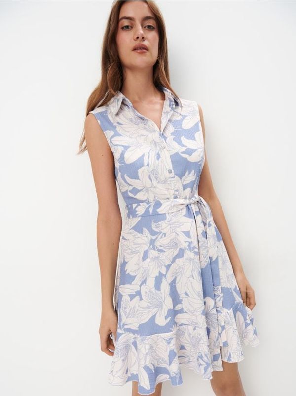 Mohito Mohito - Мини рокля с вързалки - бежово