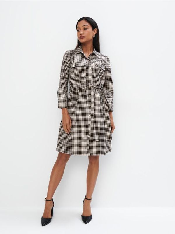 Mohito Mohito - Мини рокля тип риза - бежово